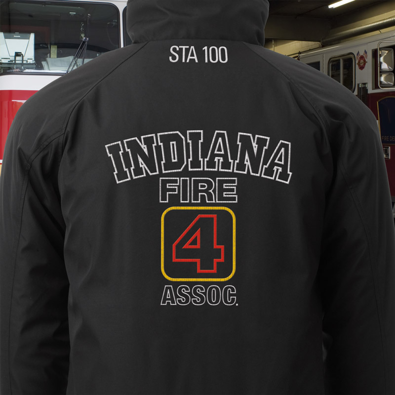 Sample Embroidered Jacket for Fire Department