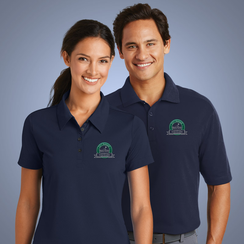 Sample Embroidery on Golf Polo