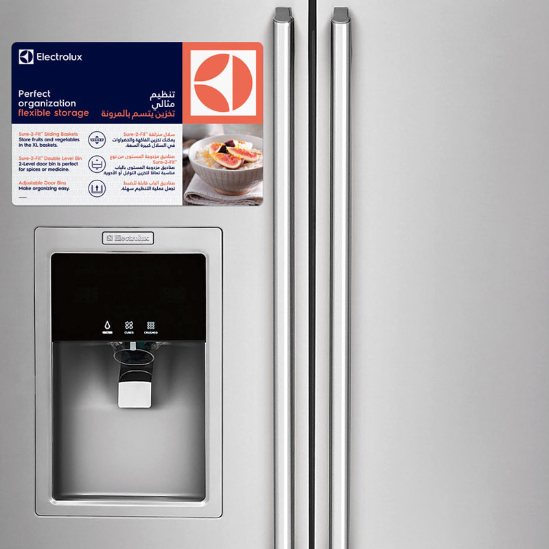 Graphic Design Sample Point of Purchase Design for Electrolux Refrigerator