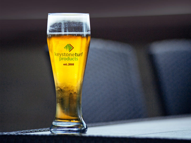 Sample Promotional Imprinted Beer Pilsner Glass