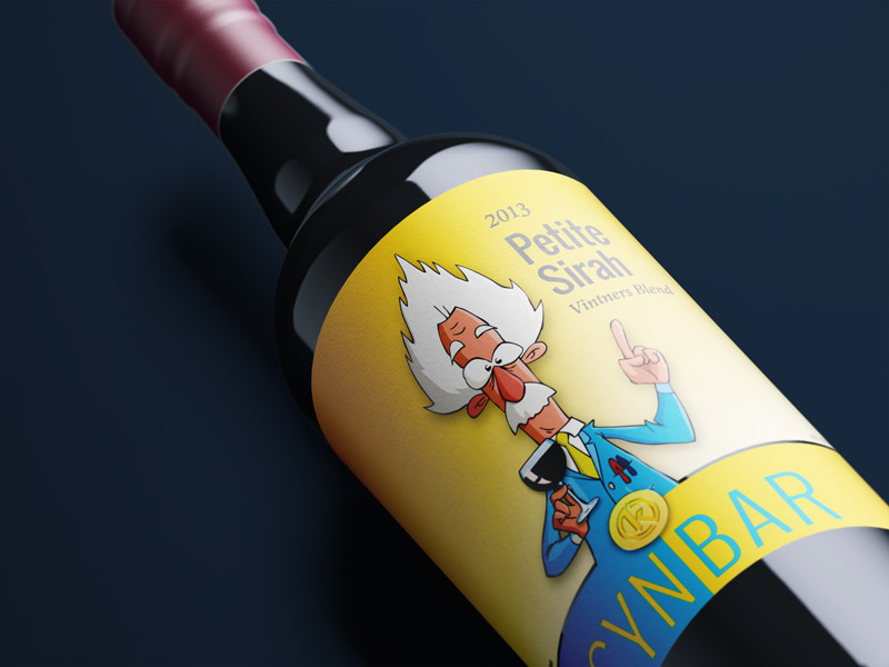 Sample Promotional Imprinted Wine Bottle